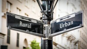 Street signs for Rural and Urban streets.