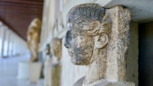 Ancient statue.
